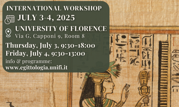 International workshop 3-4 July 2025. &ldquo;Tradition Processing&rdquo;: textual dynamics in the transmission of the Book of the Dead